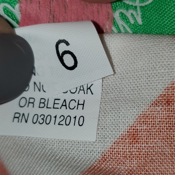 New Chevron Halter Dress with Blooms Size 6 - Picture 9 of 9